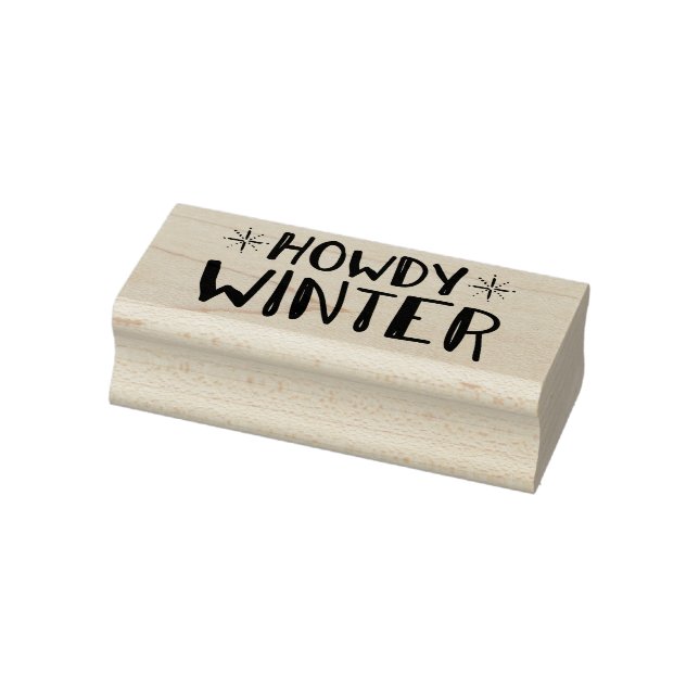 Texas Howdy Winter Gummistempel (Stempel)