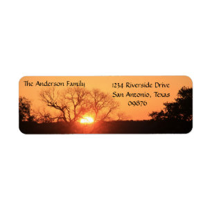 Texas-Hügel-Land-Sonnenaufgang,