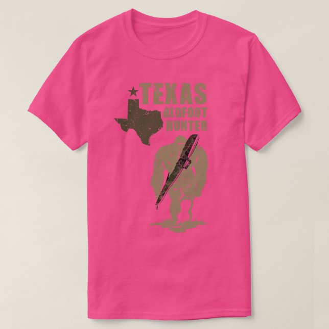 Texas Hunter Retro Vintag T-Shirt (Design vorne)