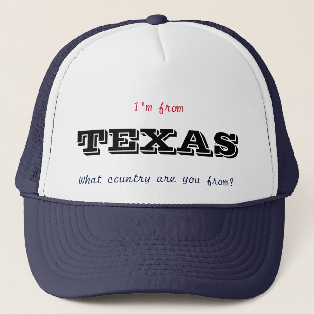 Texas-Hut Truckerkappe (Vorderseite)