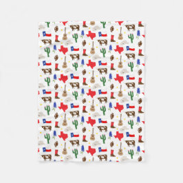 Texas Icons Fleecedecke