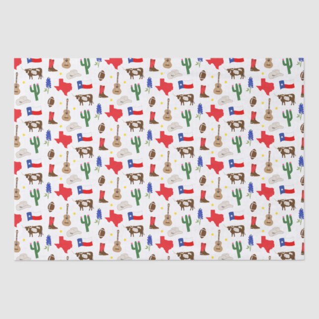 Texas Icons Seidenpapier (Vorderseite)