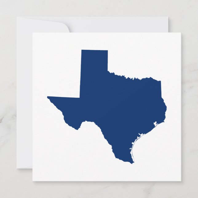 Texas in Blue Einladung (Vorderseite)