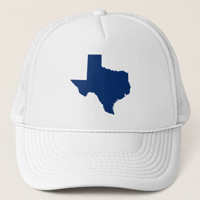 Texas in Blue Truckerkappe (Vorderseite)