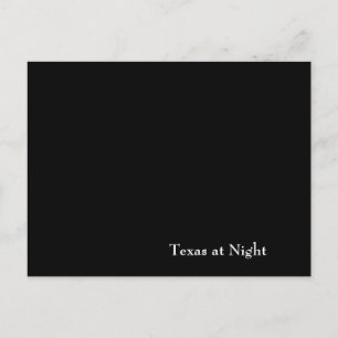 Texas in der Nacht Postkarte
