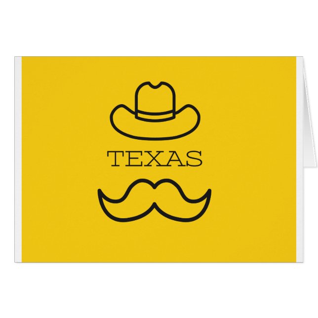 Texas in Gelb 2 (Vorderseite (Horizontal))