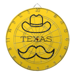 Texas in Gelb 2 Dartscheibe