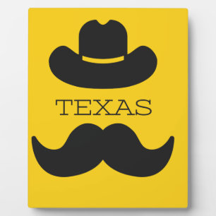 Texas in gelb fotoplatte