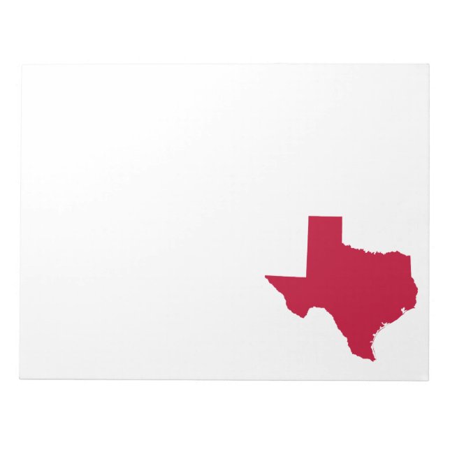 Texas in Red Notizblock (Vorderseite)