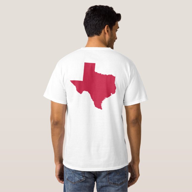 Texas in Red T-Shirt (Schwarz voll)