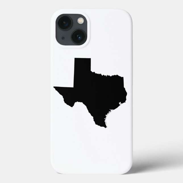 Texas in Schwarz und Weiß Case-Mate iPhone Hülle (Rückseite)