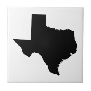 Texas in Schwarz und Weiß Fliese