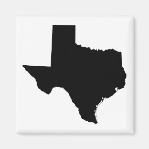 Texas in Schwarz und Weiß Magnet
