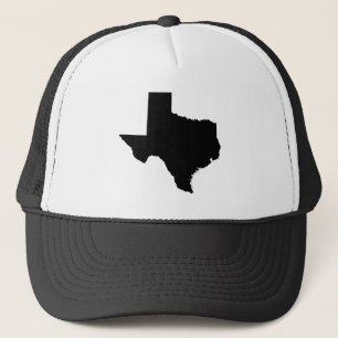 Texas in Schwarz und Weiß Truckerkappe