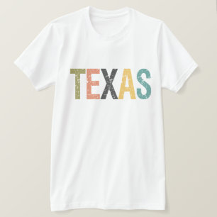 Texas in verblassterener Retro-Schrift T-Shirt