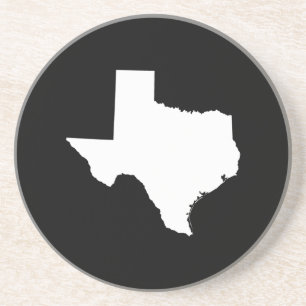 Texas in Weiß und Schwarz Getränkeuntersetzer