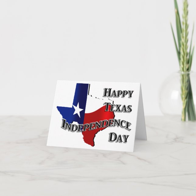 Texas Independence Day Karte (Vorderseite)