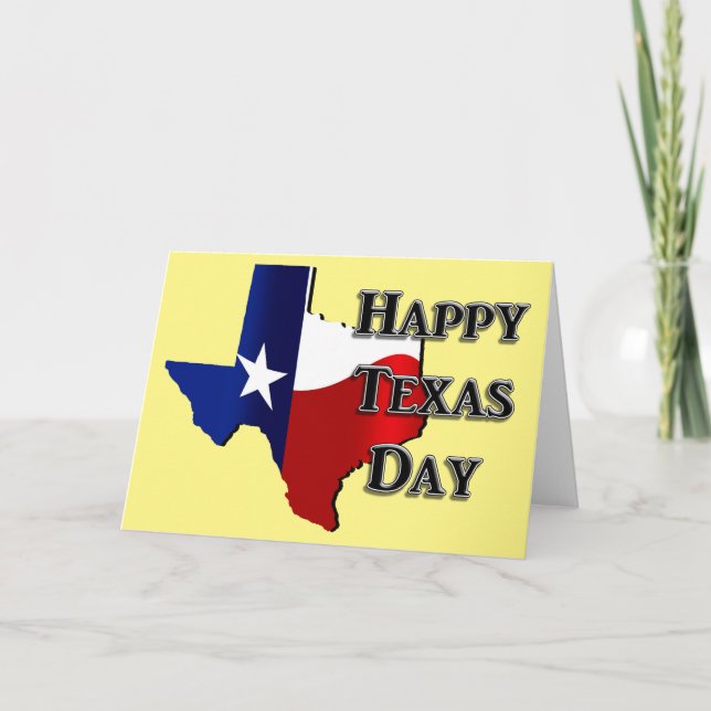 Texas Independence Day Karte (Vorderseite)