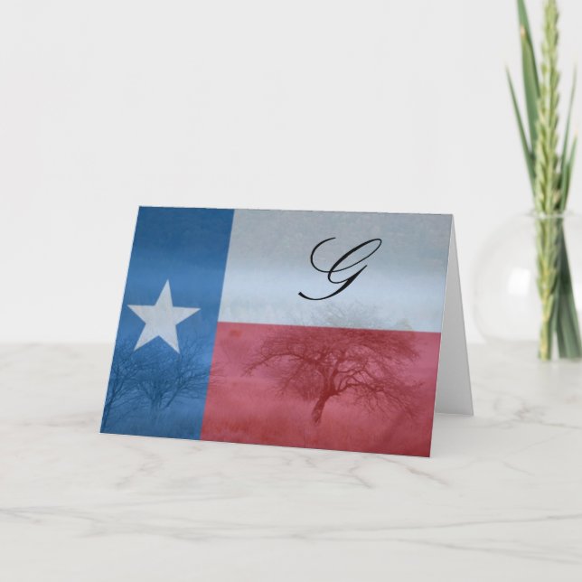 Texas Initialed Card (Vorderseite)