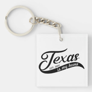 Texas Is My Home Schriftart Acryl-Schlüsselanhänge Schlüsselanhänger