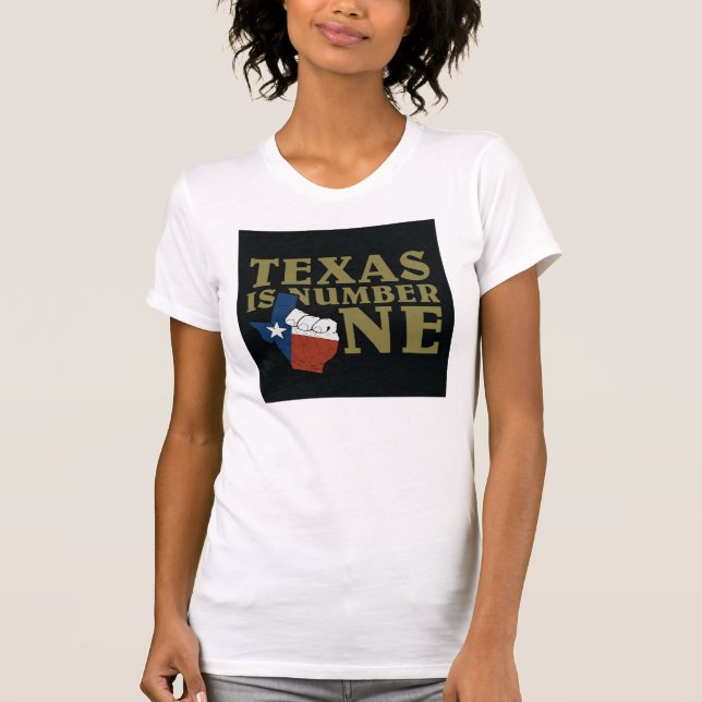 Texas ist das Trägershirt der Frauen der Nr.-eine T-Shirt (Vorderseite)