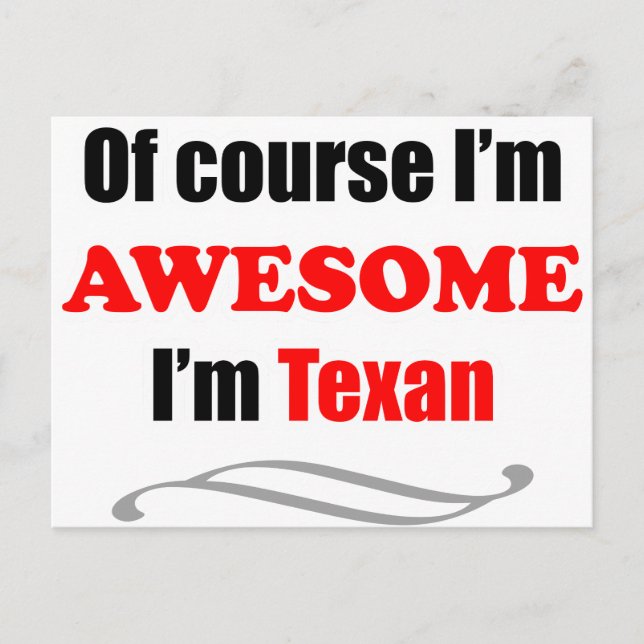 Texas ist fantastisch postkarte (Vorderseite)