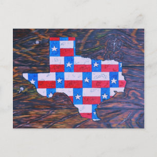 Texas ist groß postkarte