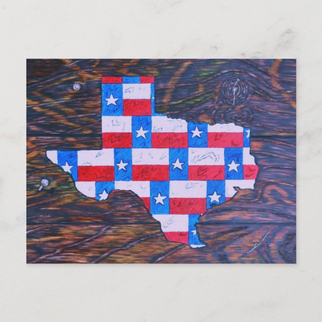 Texas ist groß postkarte (Vorderseite)