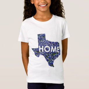 Texas ist Zuhausemädchenspitze T-Shirt