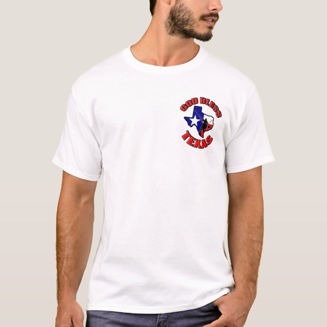 Texas-Kajak-Angler-kurzer Hülsen-T - Shirt (Vorderseite)