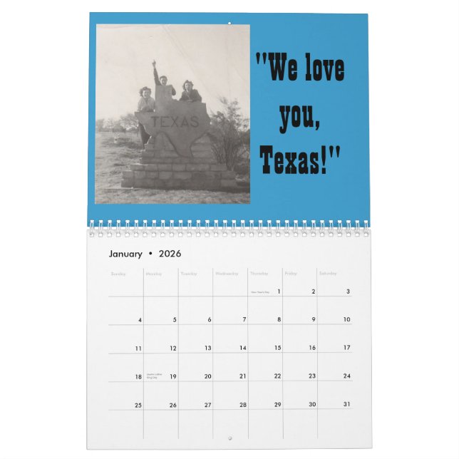 Texas-Kalender 2013 Kalender (Jan 2026)