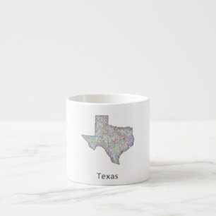Texas-Karte Espressotasse
