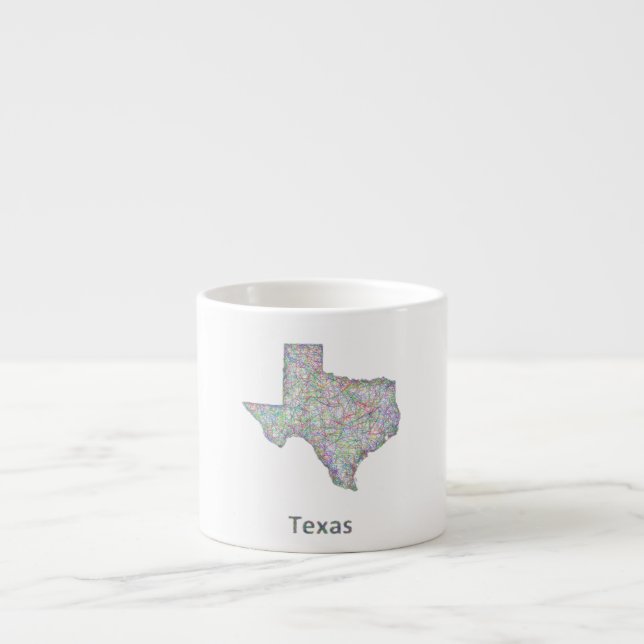 Texas-Karte Espressotasse (Vorderseite)