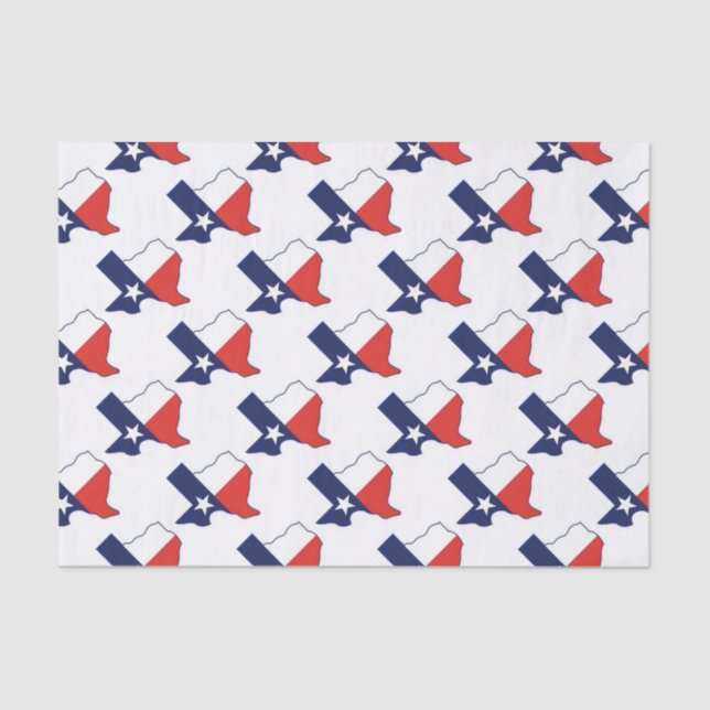 TEXAS-KARTE SEIDENPAPIER (Vorderseite)