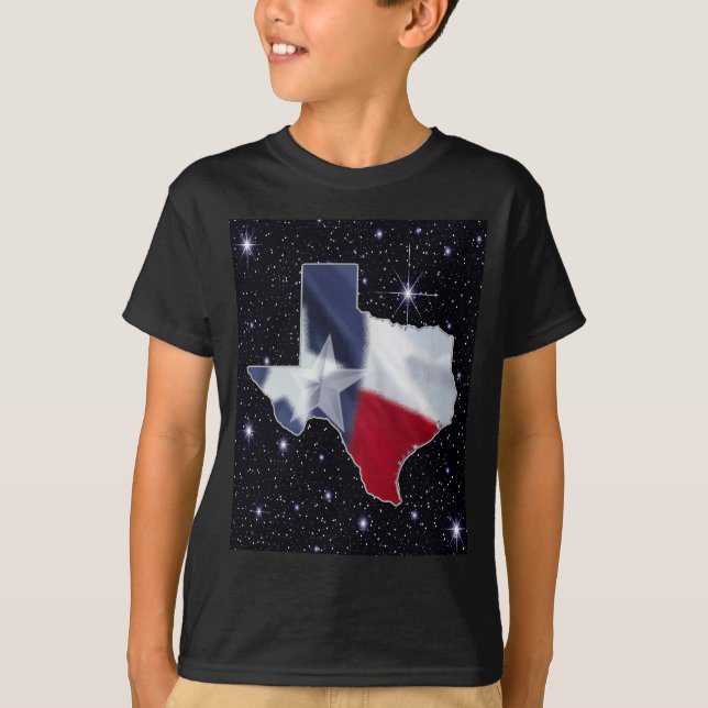 Texas-Karte T-Shirt (Vorderseite)