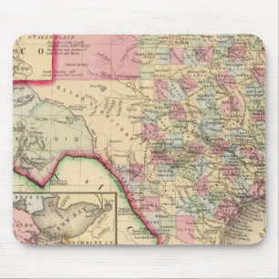 Texas-Karte von Mitchell Mousepad