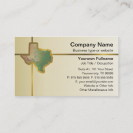 Texas-Karten-Visitenkarte Visitenkarte