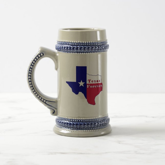 Texas kennzeichnen für immer Karte Bierglas (Links)