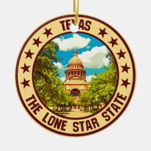 Texas                                              keramik ornament