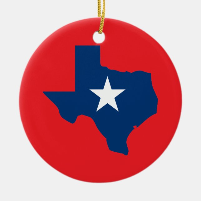 Texas Keramik Ornament (Vorne)