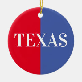 Texas Keramik Ornament