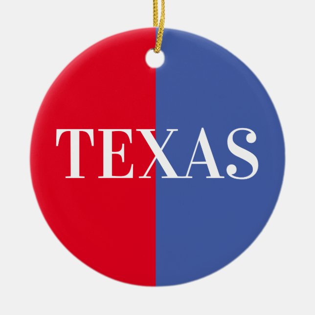 Texas Keramik Ornament (Vorne)
