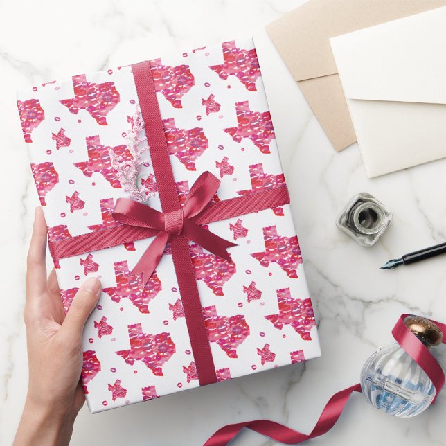 Texas Kisses Geschenkpapier (Von Creator hochgeladen)