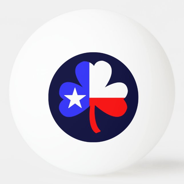 Texas-Kleeblatt Tischtennisball (Vorderseite)