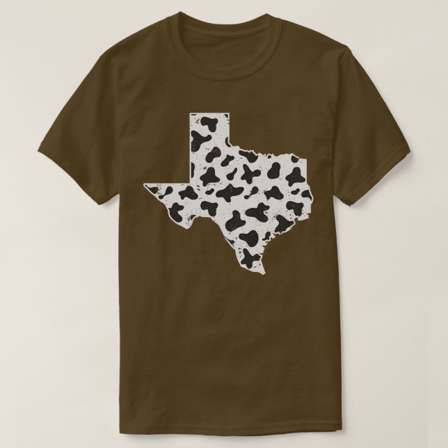 Texas Kontur Kuh Bauer T-Shirt (Design vorne)