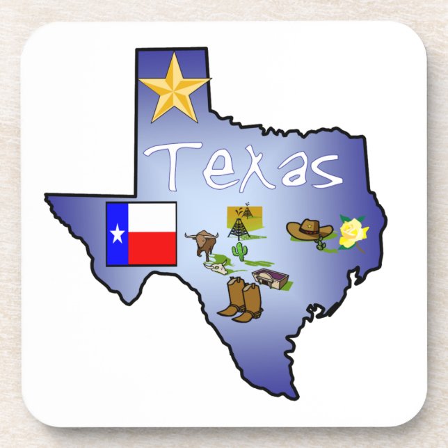 Texas-Korken-Untersetzer Getränkeuntersetzer (Vorderseite)