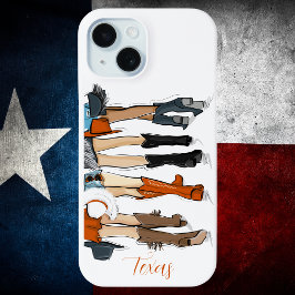 Texas Ladys Fashion Cowboy Boots Burnt Orange Case-Mate iPhone Hülle