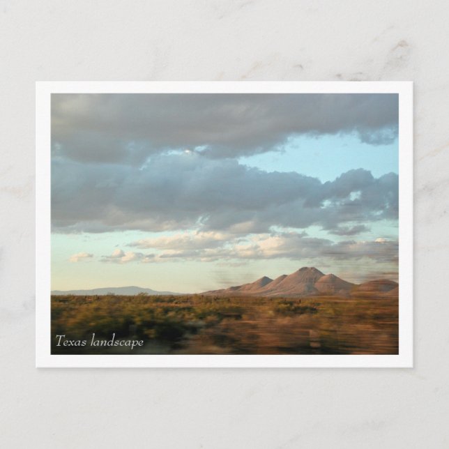 Texas Landscape Postcard Postkarte (Vorderseite)
