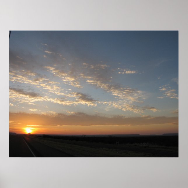 Texas Landschaft Poster (Vorne)