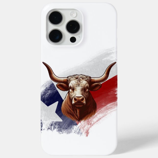 Texas-Langhornkuh Case-Mate iPhone Hülle (Rückseite)